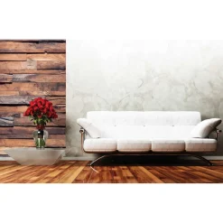 Kuvatapetti Dimex Wooden Wall, 150x250cm, ruskea, puukuosi
