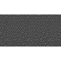 Kuvatapetti Rebel Walls Brick Wall Black, tiiliseinä, non-woven, mittatilaus