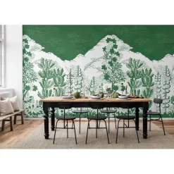 Kuvatapetti Rebel Walls Eden Green non-woven mittatilaus