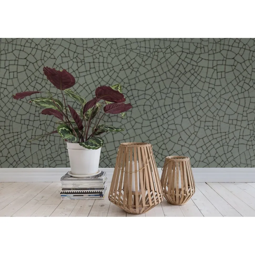 Kuvatapetti Rebel Walls Raku Crackle Jade non-woven mittatilaus