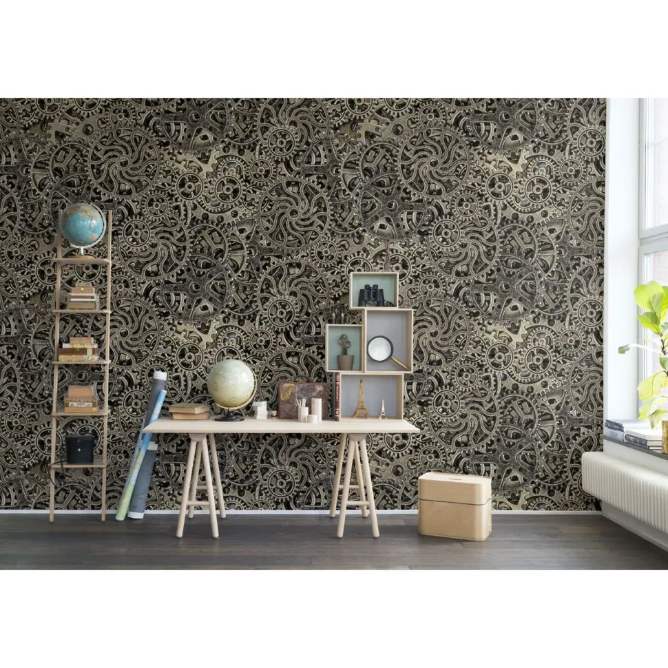 Kuvatapetti Rebel Walls Steampunk Mechanics non-woven mittatilaus