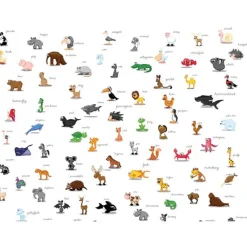 Kuvatapetti Artgeist animals for children 193x250cm