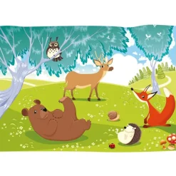 Kuvatapetti Artgeist Funny animals, 100x70cm, vihreä