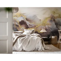 Kuvatapetti Rebel Walls Gold Stream lila, mittatilaus, non-woven