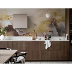 Kuvatapetti Rebel Walls Gold Stream lila, mittatilaus, non-woven