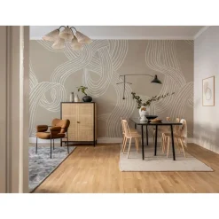 Kuvatapetti Rebel Walls Stripes Repeatable beige, mittatilaus, non-woven