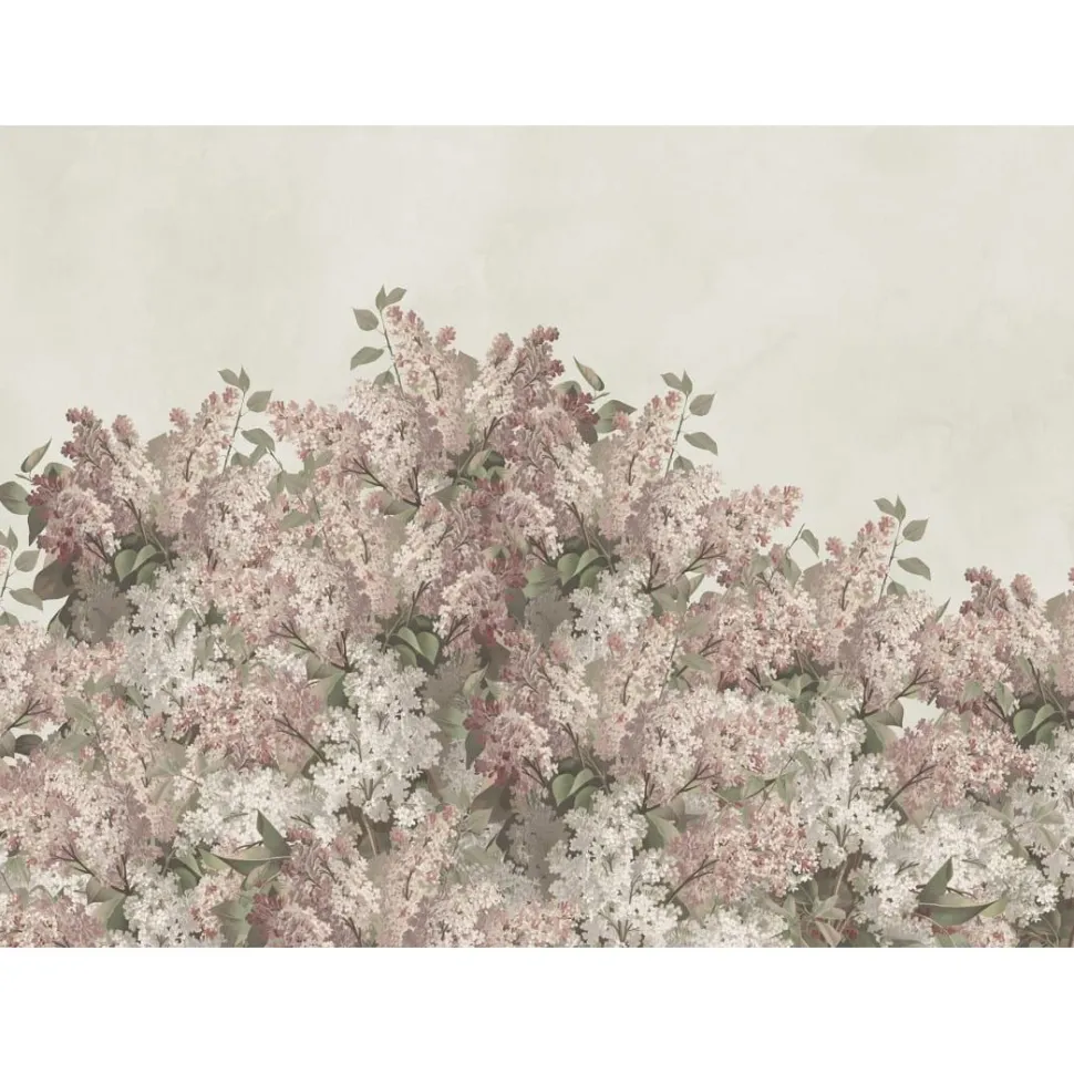Kuvatapetti Rebel Walls Syringa Flowers vaaleanpunainen, mittatilaus, non-woven