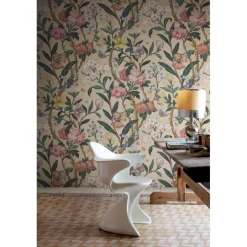 Kuvatapetti Rebel Walls Winding Bloom vaaleankeltainen, mittatilaus, non-woven