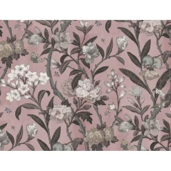 Kuvatapetti Rebel Walls Winding Bloom vaaleanpunainen, mittatilaus, non-woven