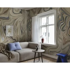 Kuvatapetti Sandberg Klint, mittatilaus, beige