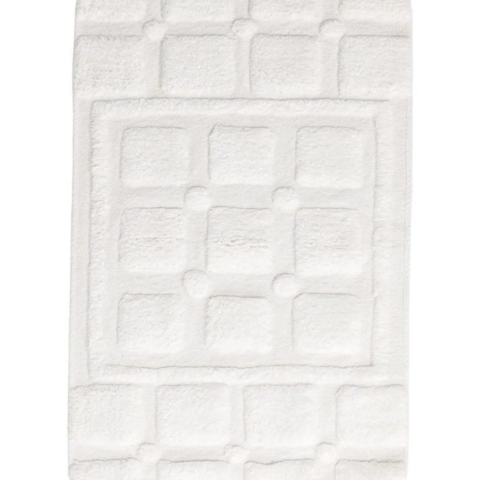 Kylpyhuoneen matto Venture Home Putte, 60x90cm, valkoinen