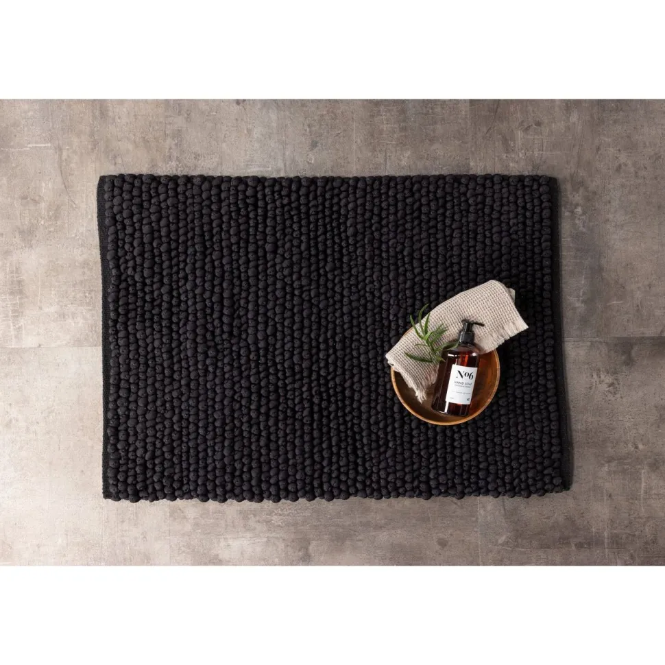 Kylpyhuoneen matto Venture Home Wilmer, 50x80cm, musta