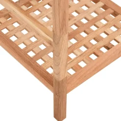 Kylpyhuoneen hyllykkö 35,5x35,5x112,5 cm pähkinäpuu