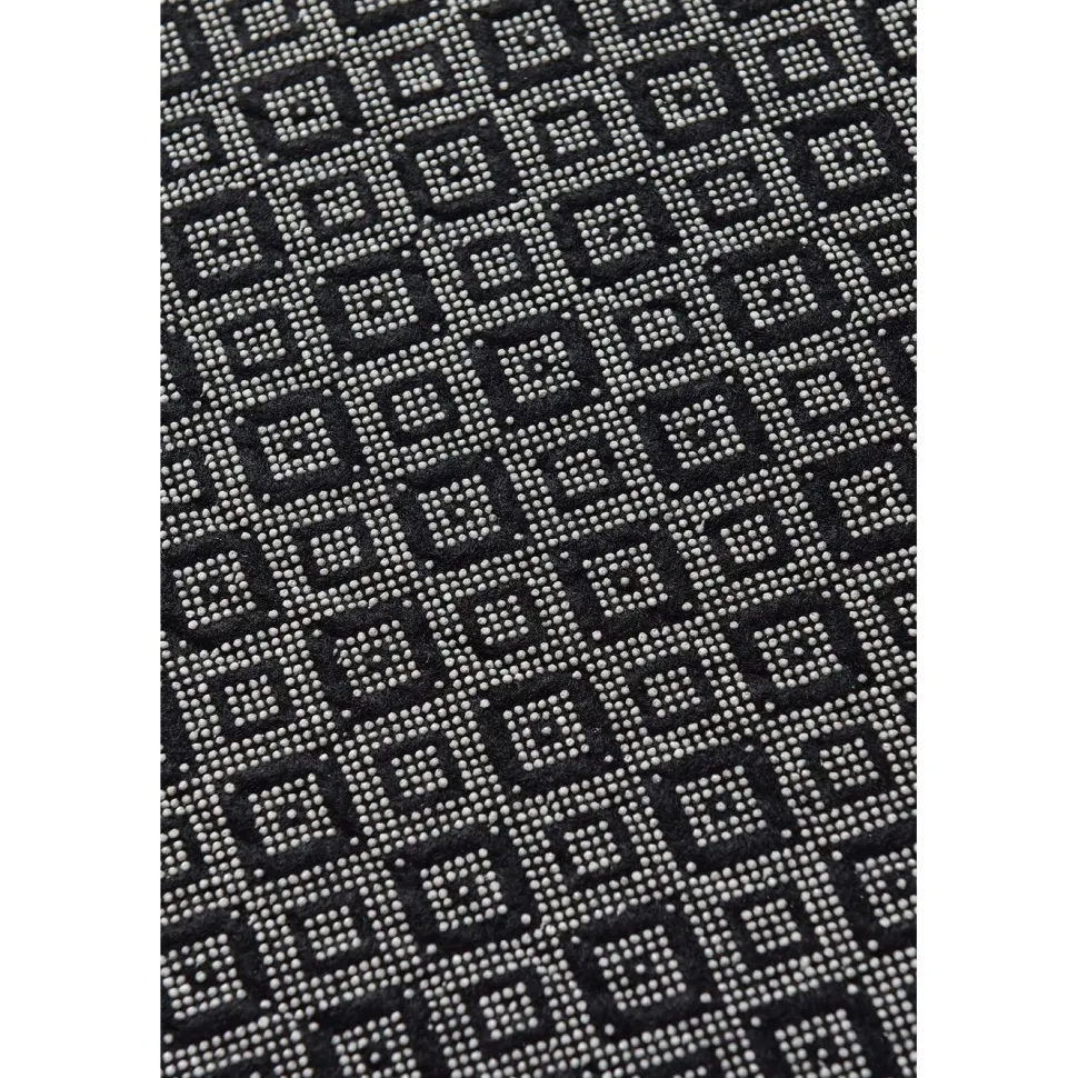Kylpyhuoneen matto Linento Black Cats Oval 60x90cm musta/monivärinen