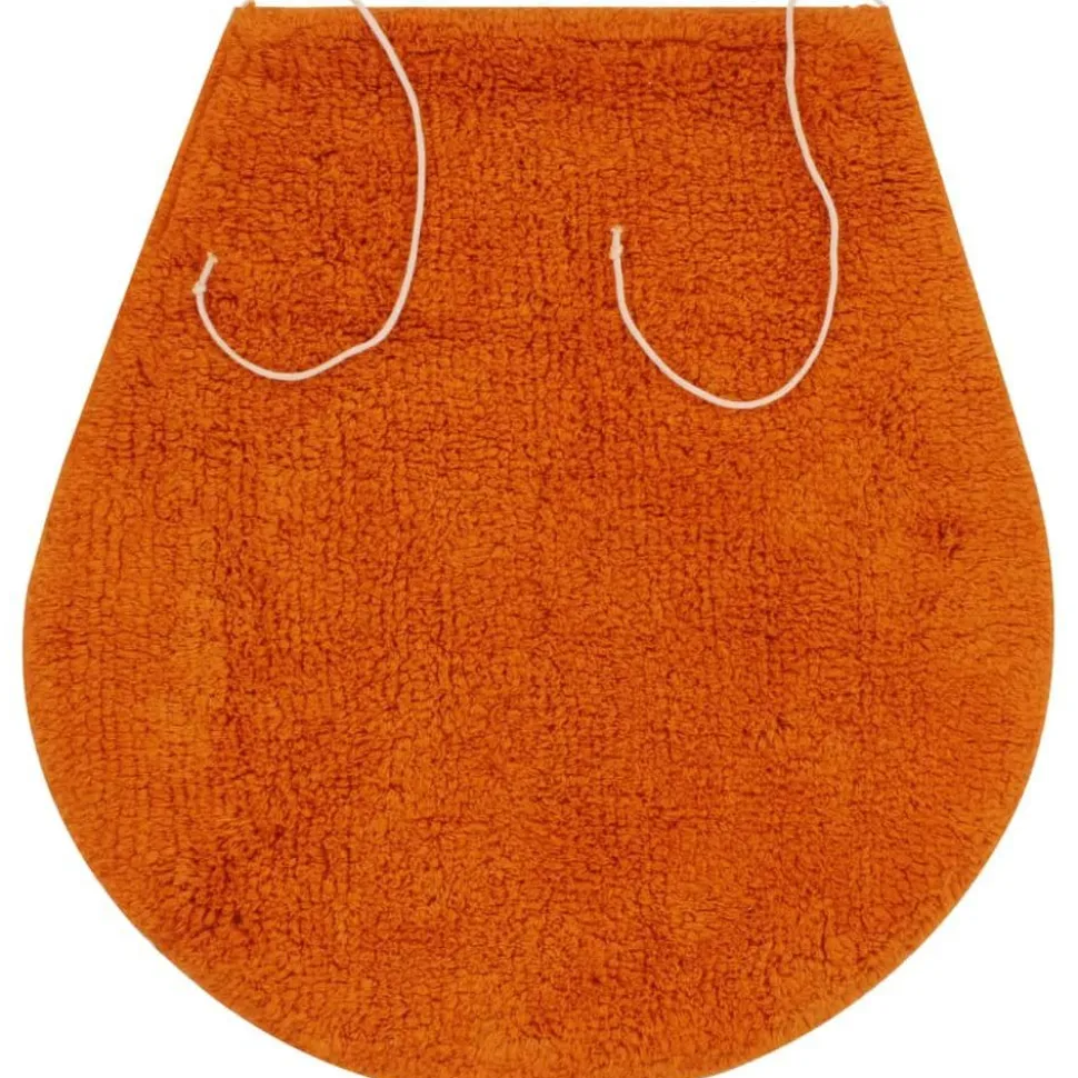 Kylpyhuoneen mattosarja 3 osaa kangas oranssi
