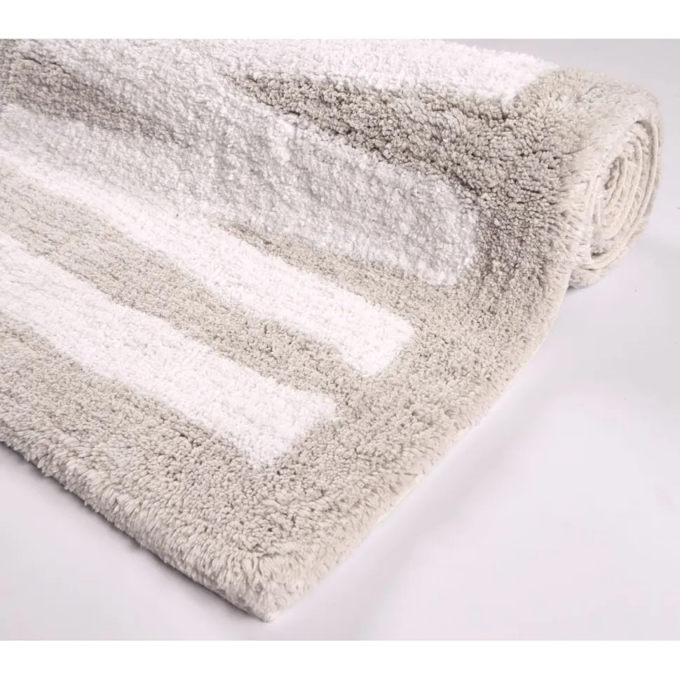 Kylpyhuoneen matto Tom Tailor Cotton Design Wow 60x100cm/70x120cm harmaa