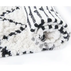 Kylpyhuoneen matto Tom Tailor Ethno Bath ZigZag valkoinen/harmaa eri kokoja
