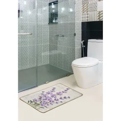 Kylpyhuonematto Linento Lavender, 40x60cm, liila
