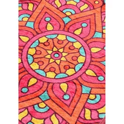 Kylpyhuonematto Linento Mandal, 40x60cm, monivärinen