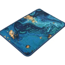 Kylpyhuonematto Linento Marbling, sininen