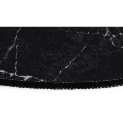 Kylpyhuonemattosetti Linento Marble Oval, 3kpl, musta