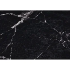 Kylpyhuonemattosetti Linento Marble Oval, 3kpl, musta