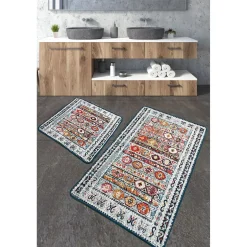 Kylpyhuonemattosetti Linento Weref, 2kpl, monivärinen