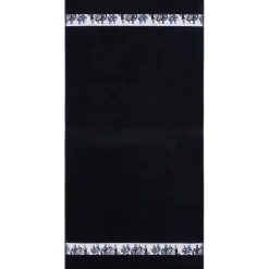 Kylpypyyhe Finlayson Tom Of Finland Blue Squad, 90x180cm, musta