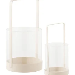Kynttilälyhty House Noridc Hurricane, 2kpl, beige
