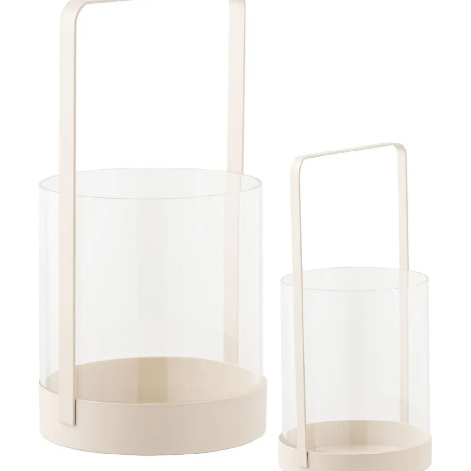 Kynttilälyhty House Noridc Hurricane, 2kpl, beige