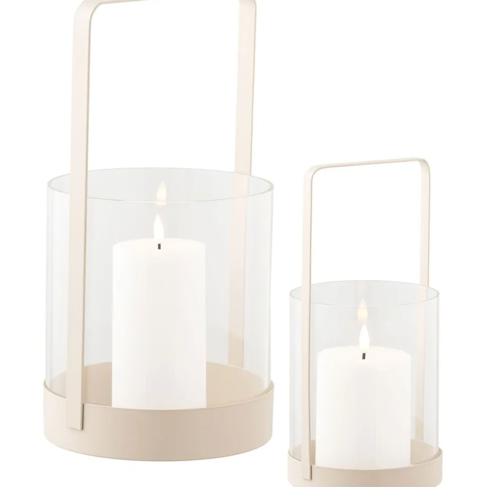 Kynttilälyhty House Noridc Hurricane, 2kpl, beige