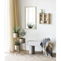 Kynttilänjalka House Nordic, 2kpl, lasi, beige/vihreä