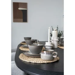 Kynttilänjalka House Nordic, 2kpl, valkoinen sementti