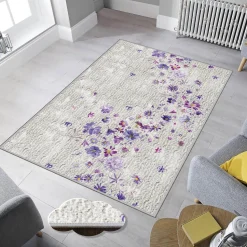 Käytävämatto Linento EEXFAB433, 80x120cm, violetti