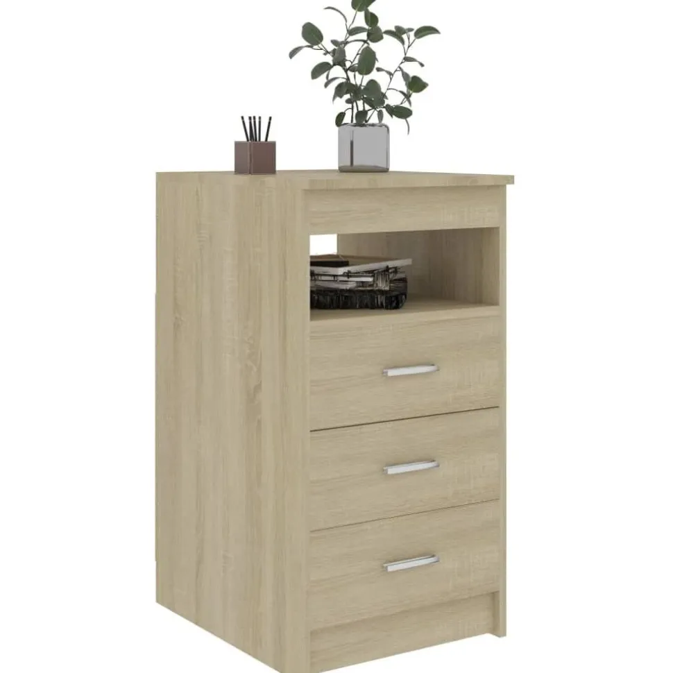 Laatikosto sonoma-tammi 40x50x76 cm lastulevy