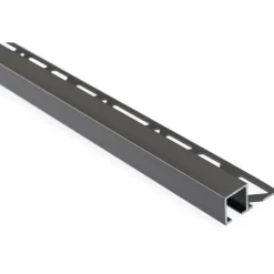 Laattalista Maler neliö H12x28x2500mm alumiini harjattu grafiitti