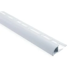 Laattalista Maler pyöreä H12x26x2500mm alumiini valkoinen maalattu