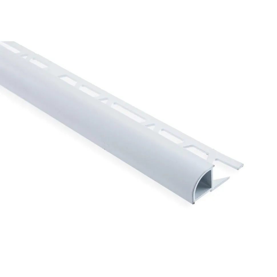 Laattalista Maler pyöreä H12x26x2500mm alumiini valkoinen maalattu