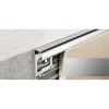 Laattalista Progress Profiles Projolly Quart 2,7m 6mm anodisoitu hopea
