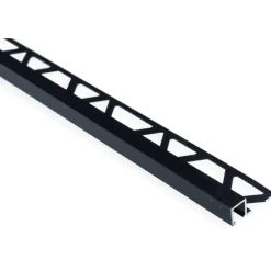 Laattalista Maler neliö H8x24x2500mm alumiini musta anodisoitu