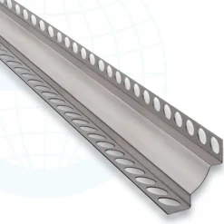 Laattalista/sisäkulma Euroshrink rst 210s, 11mm x 2.5m, harjattu teräs