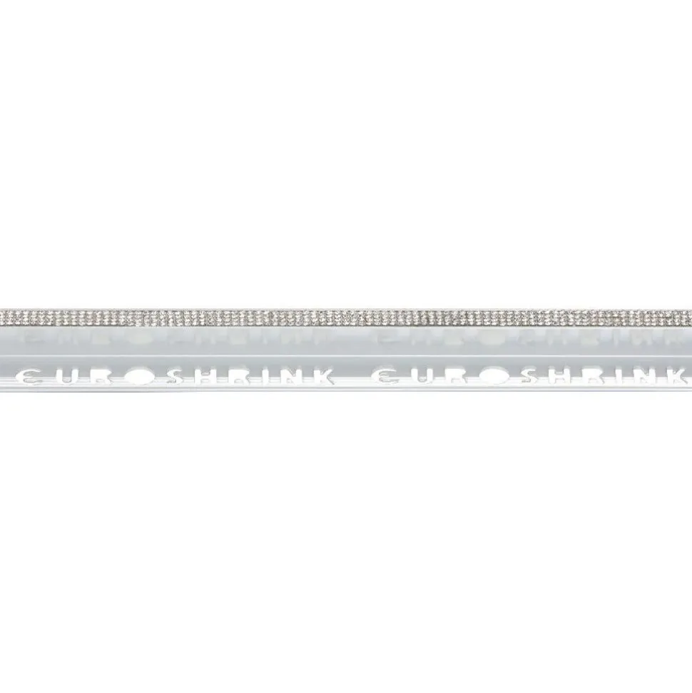 Laattalista/ulkokulma Euroshrink kantikas alumiini crystal 212a, 12mm x 2.5m, kiiltävä hopea/kristalli