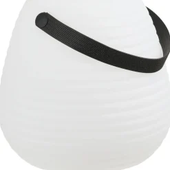 Ladattava LED-lyhty House Nordic Derry, ulkokäyttöön, ø21cm, RGB, IP44, 3.7V, 1500mAh, valkoinen