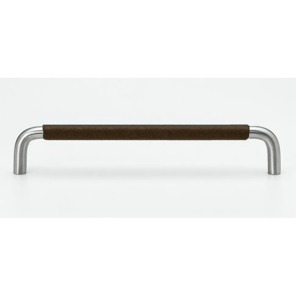 Lankavedin Beslag Design SS-A-128 138x10x35 mm ruostumaton teräs/tummanruskea nahkapidike