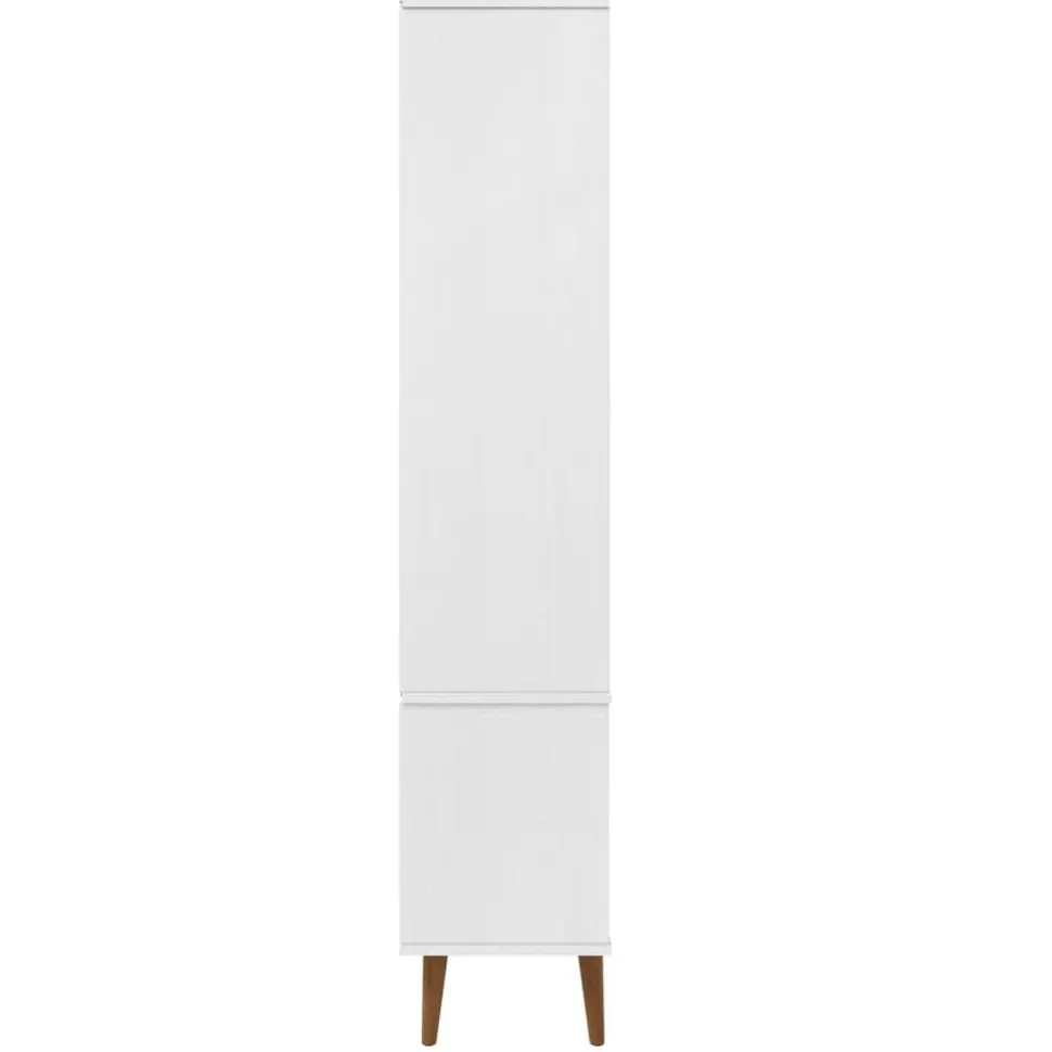 Lasikaappi Molde 90x35x175 cm mänty valkoinen