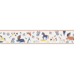 Lastenhuoneen boordi Kids Walls 45822, vinyylipinta, 0.18x5m, yksisarvinen, monivärinen