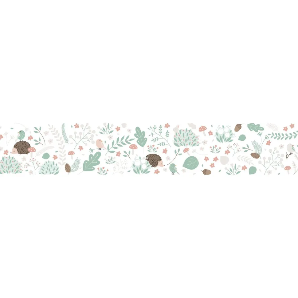 Lastenhuoneen boordi Kids Walls 45873, vinyylipinta, 0.18x5m, luonto, vihreä