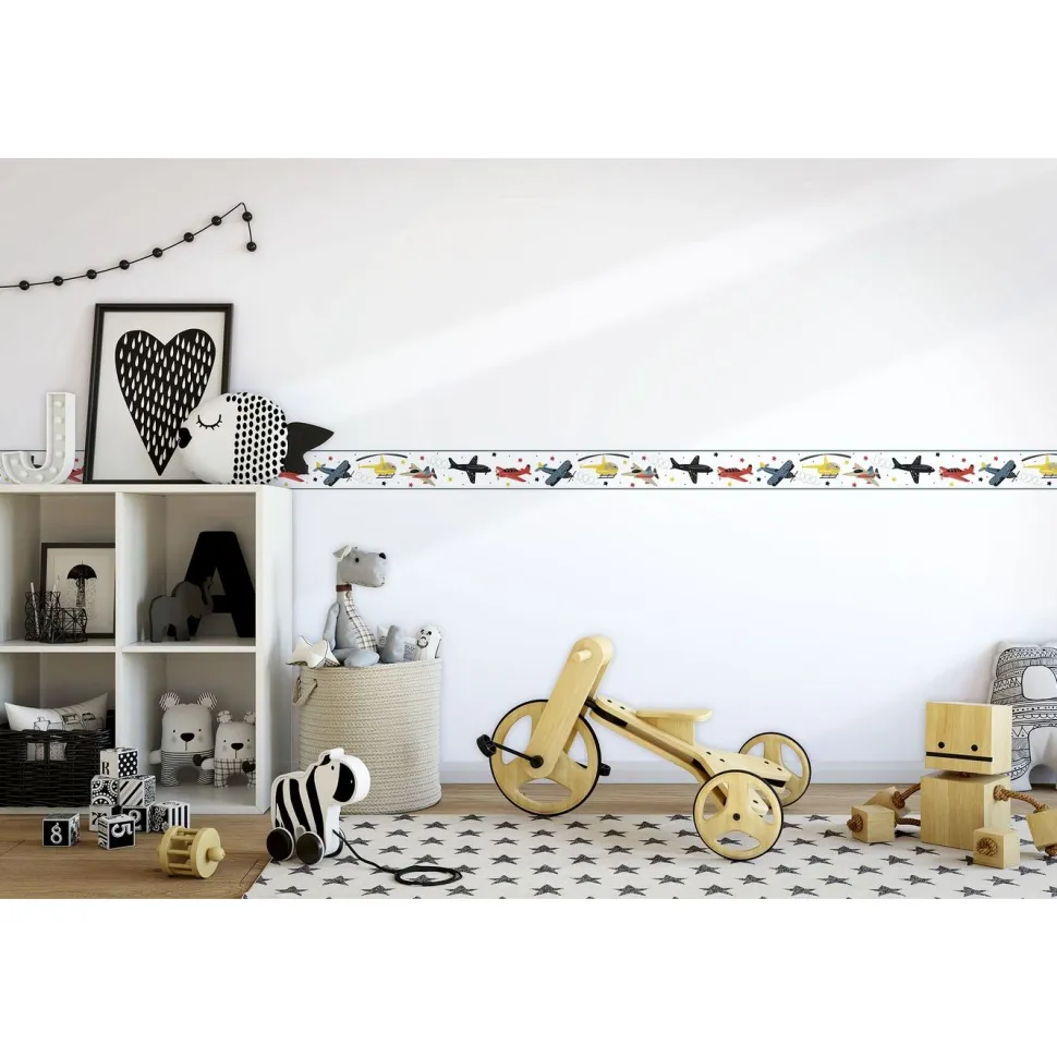 Lastenhuoneen boordi Kids Walls 45820, vinyylipinta, 0.18x5m, monivärinen