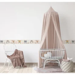 Lastenhuoneen boordi Kids Walls 45889, vinyylipinta, 0.18x5m, vaaleanpunainen