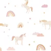 Lastenhuoneen tapetti Esta To The Moon And Back 139581, non-woven, eläin, vaaleanpunainen